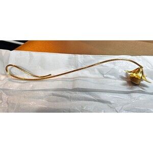Napier Vintage Gold Plated MCM Model 930 Flower Candle Snuffer Hollywood Regency